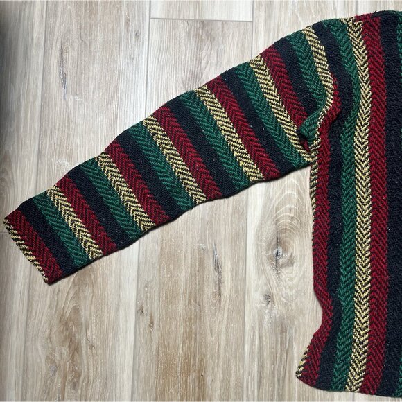 Baja Joe Mexican Surfer Skater Poncho Hoodie Sweater - Men Small - Picture 15 of 16